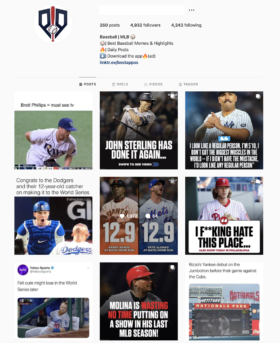 Buy Sports Instagram Account for Sale
