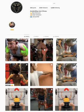 Buy Fitness Instagram Account for Sale
