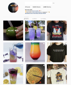 Buy Bartender Instagram Account for Sale