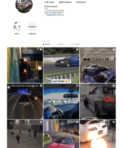 Buy Cars Instagram Account for Sale