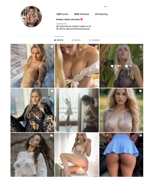 Buy Hot Models Instagram Account for Sale